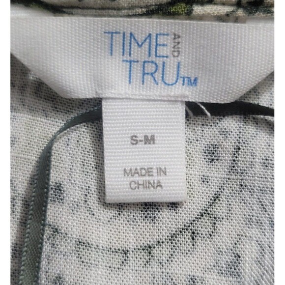 Time and Tru Boho Paisley Kimono green tan size Small medium - Picture 5 of 6